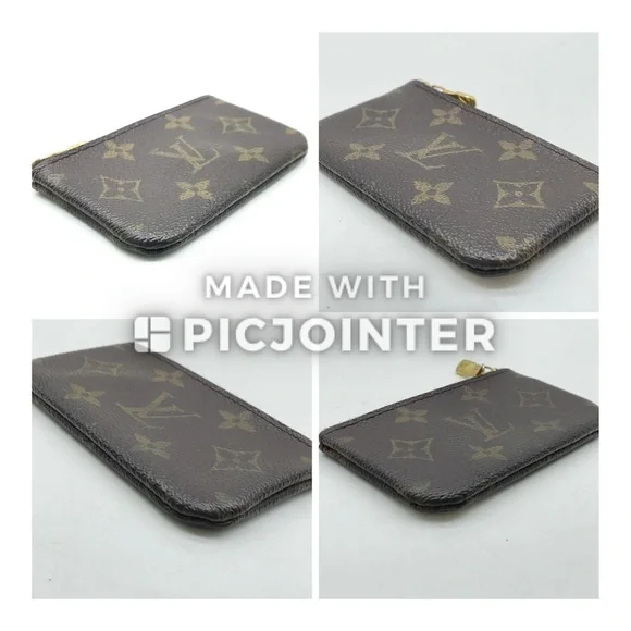 AUTH LOUIS VUITTON Pochette Cles Wallet Monogram Coin Case - Picture 8 of 10